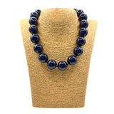 Collana sfere in Resina Blu scuro
