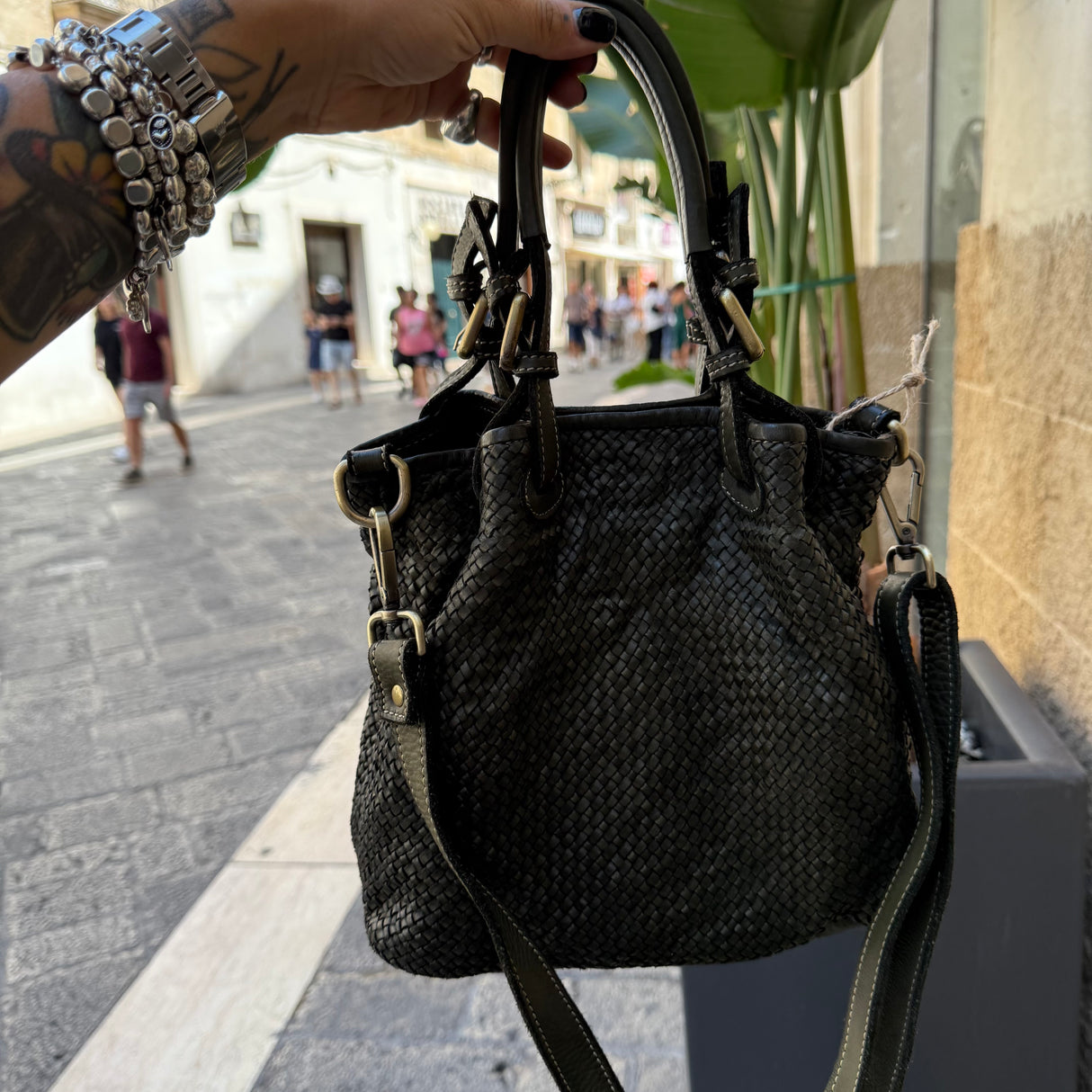 Borsa Rachele Small Verde Militare