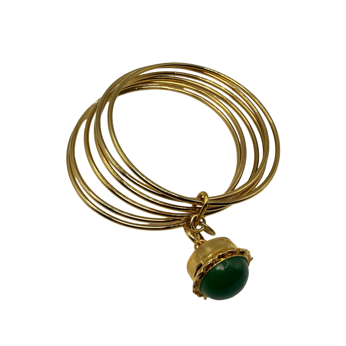Bracciale 6 fili Lanterna Campana Verde