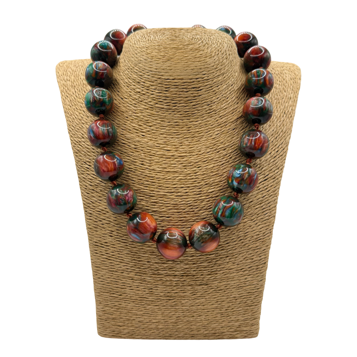 Collana sfere in Resina Multicolor Lunare