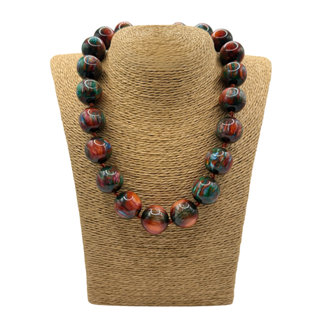 Collana sfere in Resina Multicolor Lunare