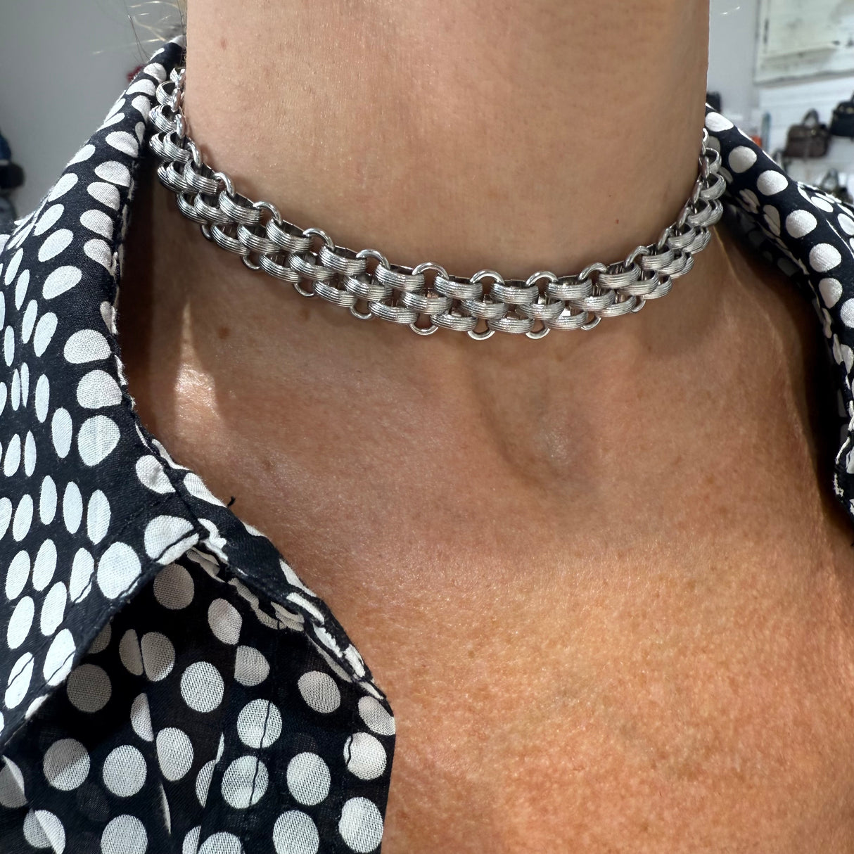 Collana Maglia Celine rigata