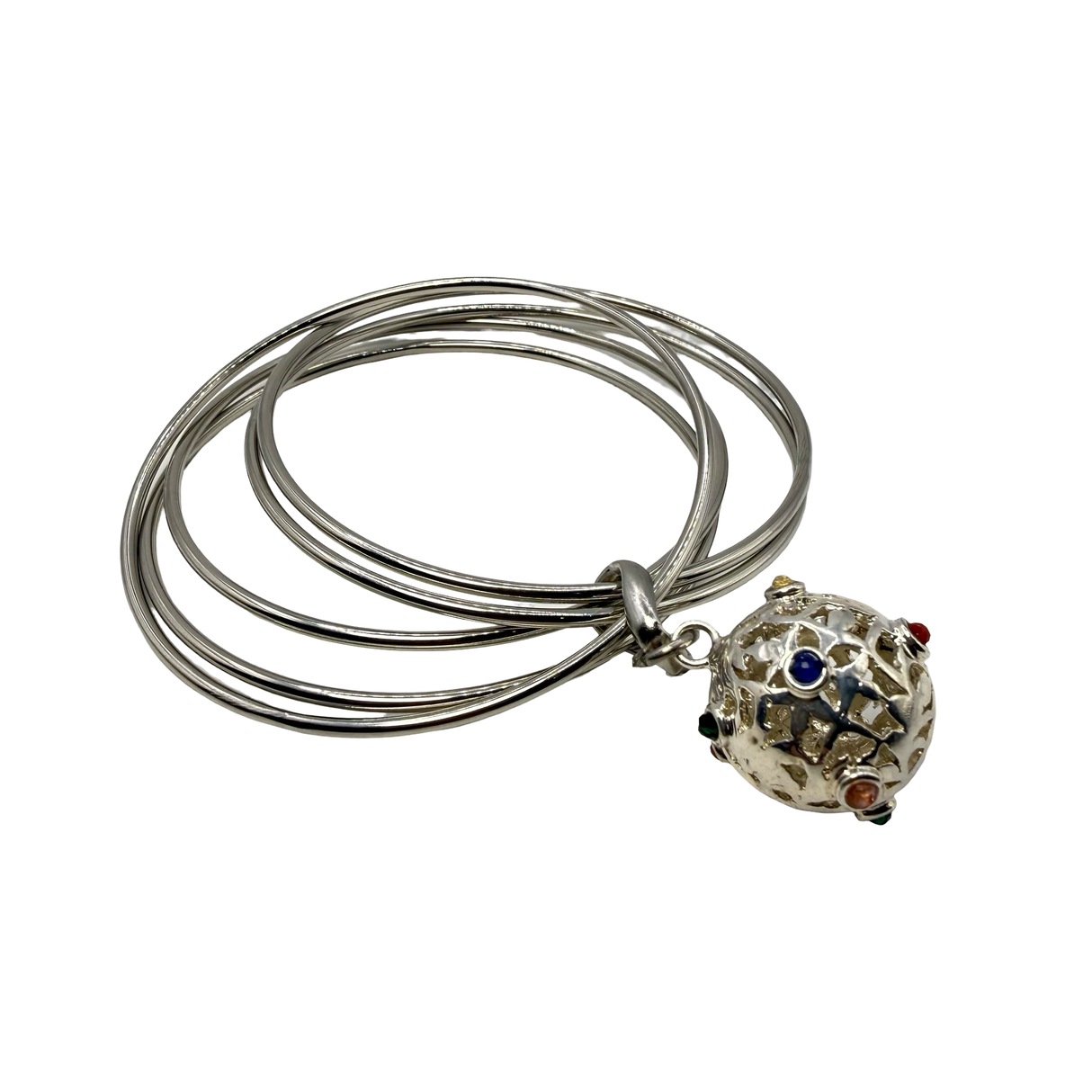 Bracciale 5 fili mina anni 60' silver