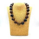 Collana sfere in Resina Occhio di Tigre 2
