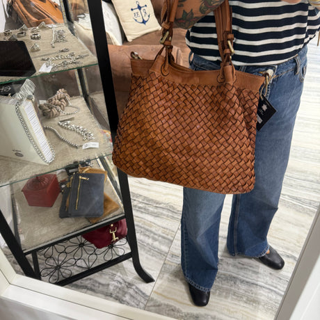 Borsa Intreccio Small Cuoio