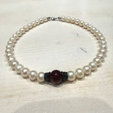 Collana Perle e Corone in acciaio inossidabile