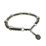 Bracciale Girelle Acciaio e pepite Argento925