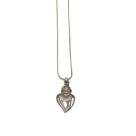 Collana Cuore Sacro fiamma Argento925