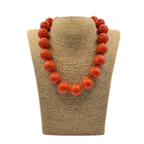 Collana sfere in Resina Arancio Coral