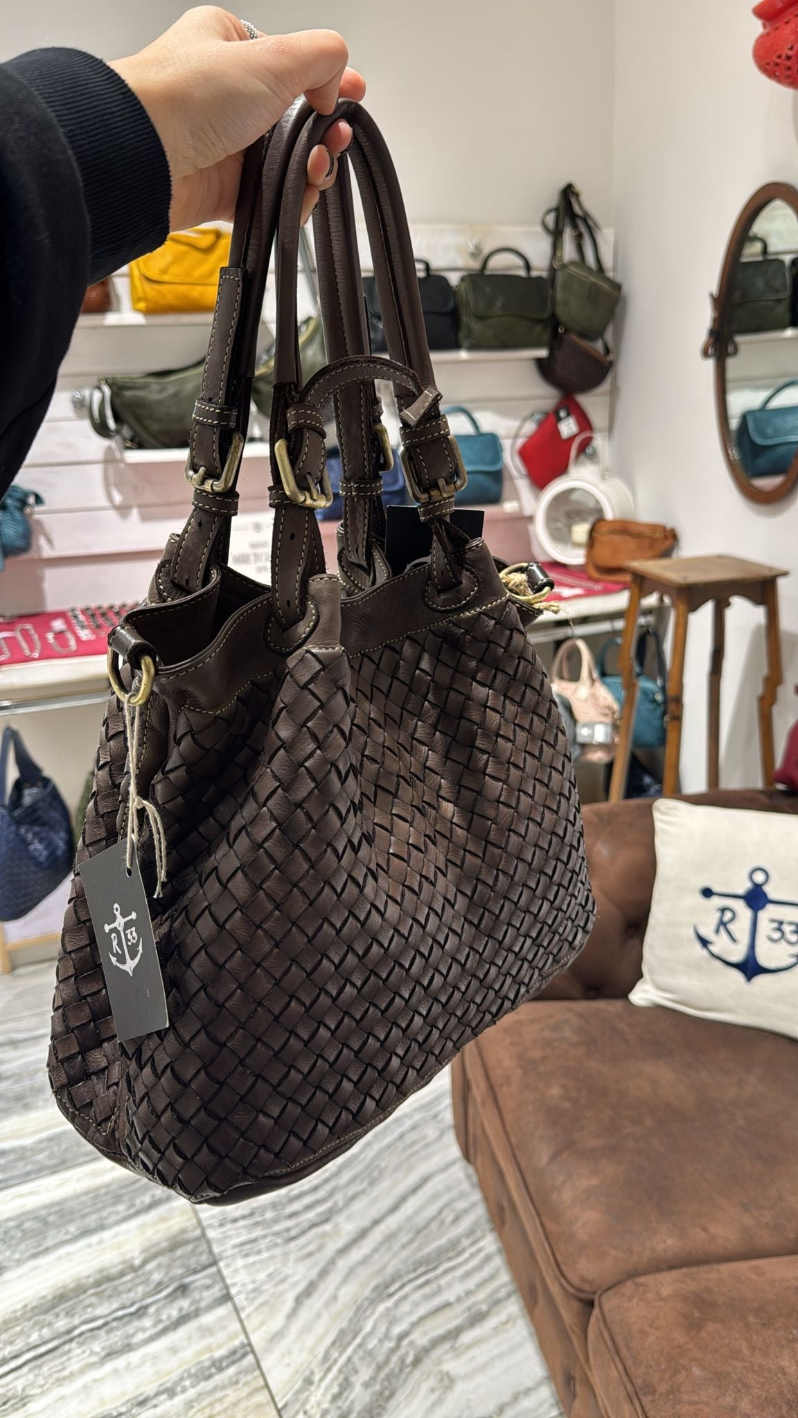 Borsa Intreccio Big Testa di Moro