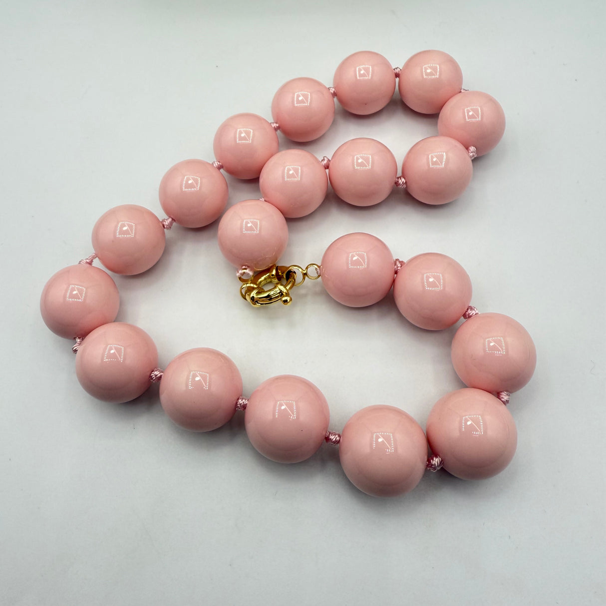 Collana sfere in Resina Pink Babol