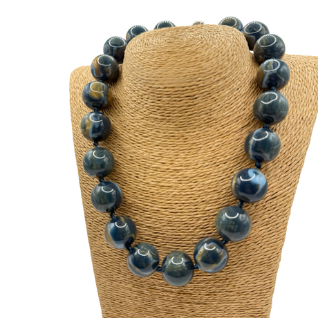 Collana sfere in Resina Multicolor Lunare Ottanio