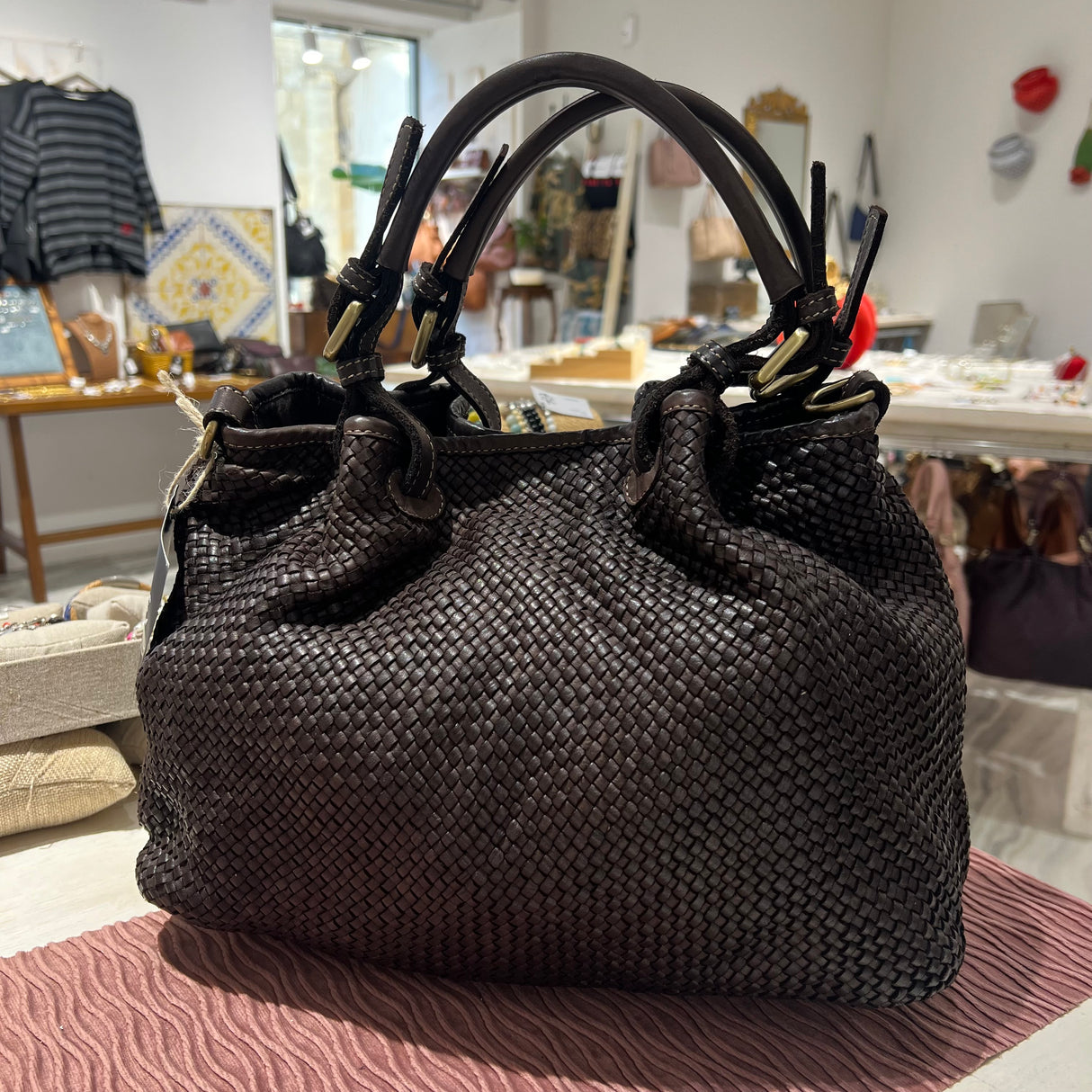 Borsa Rachele pelle Testa di Moro