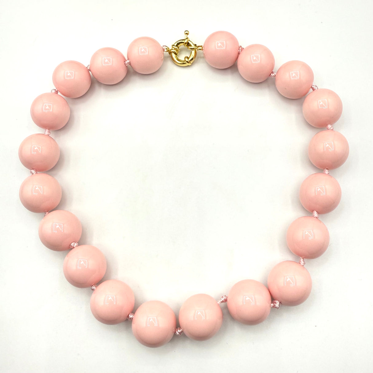 Collana sfere in Resina Pink Babol