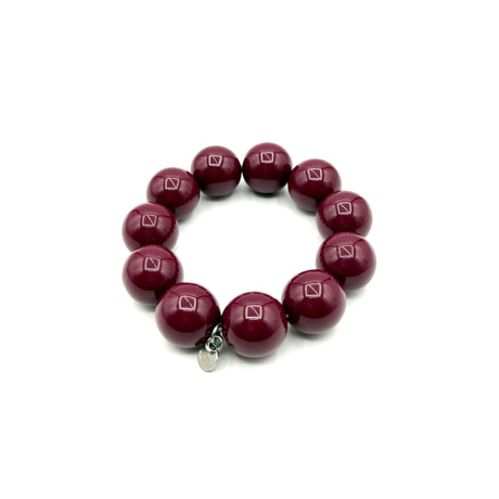 Bracciale sfere in Resina Burgundy