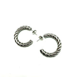 Orecchini Cerchio Torcione Acciaio inossidabile