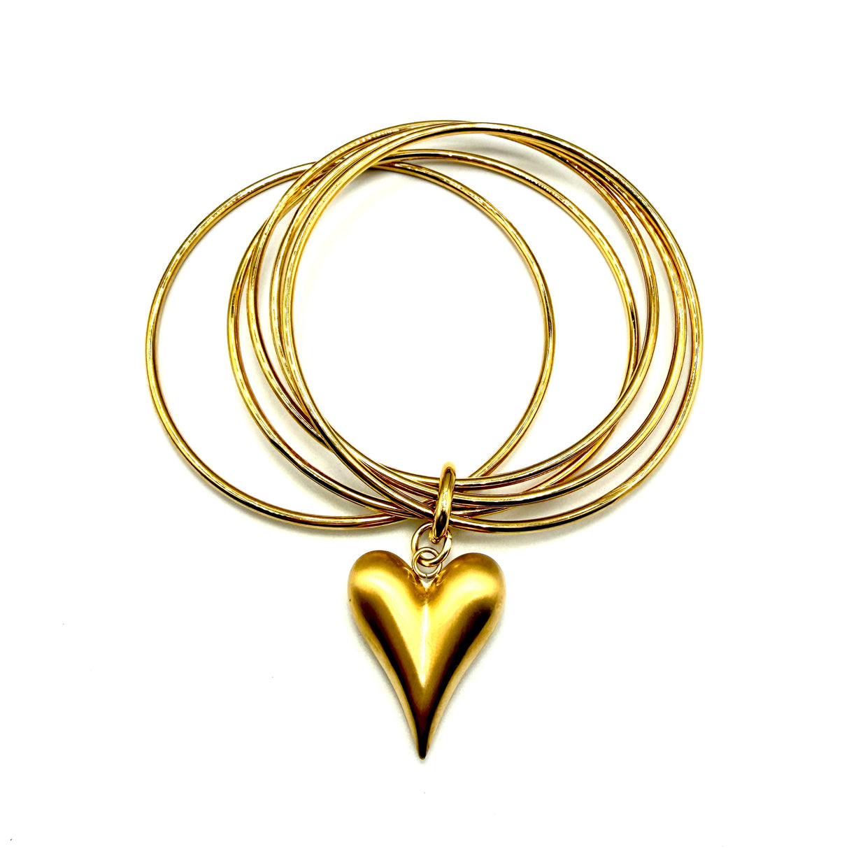 Bracciale 5 fili Cuore Acciaio inossidabile