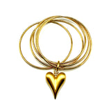 Bracciale 5 fili Cuore Acciaio inossidabile