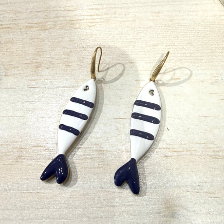 Orecchini Sardina acciaio inossidabile