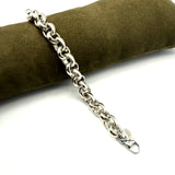 Bracciale Maglia Rolò Alluminio lucida