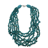 Collana Multifili Turchese