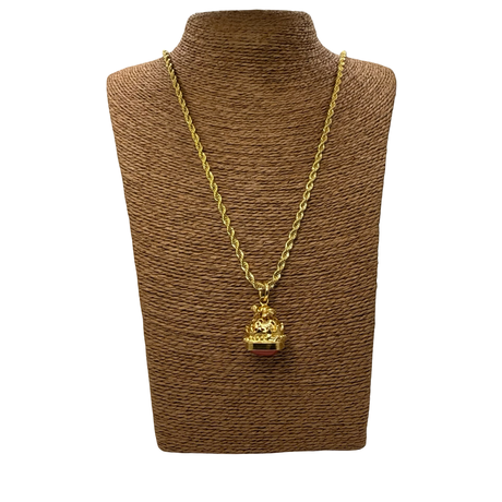 Collana Lanterna 6 Campana Corniola e Rana