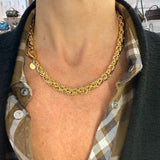 Collana Bizantina Dorata Acciaio Inossidabile