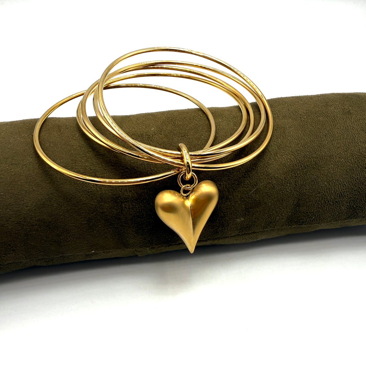 Bracciale 5 fili Cuore Acciaio inossidabile