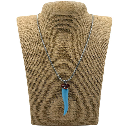 Collana Lucky Corno Turchese