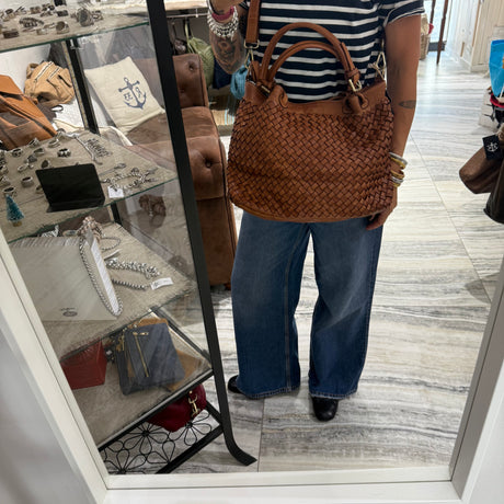 Borsa Intreccio Small Cuoio