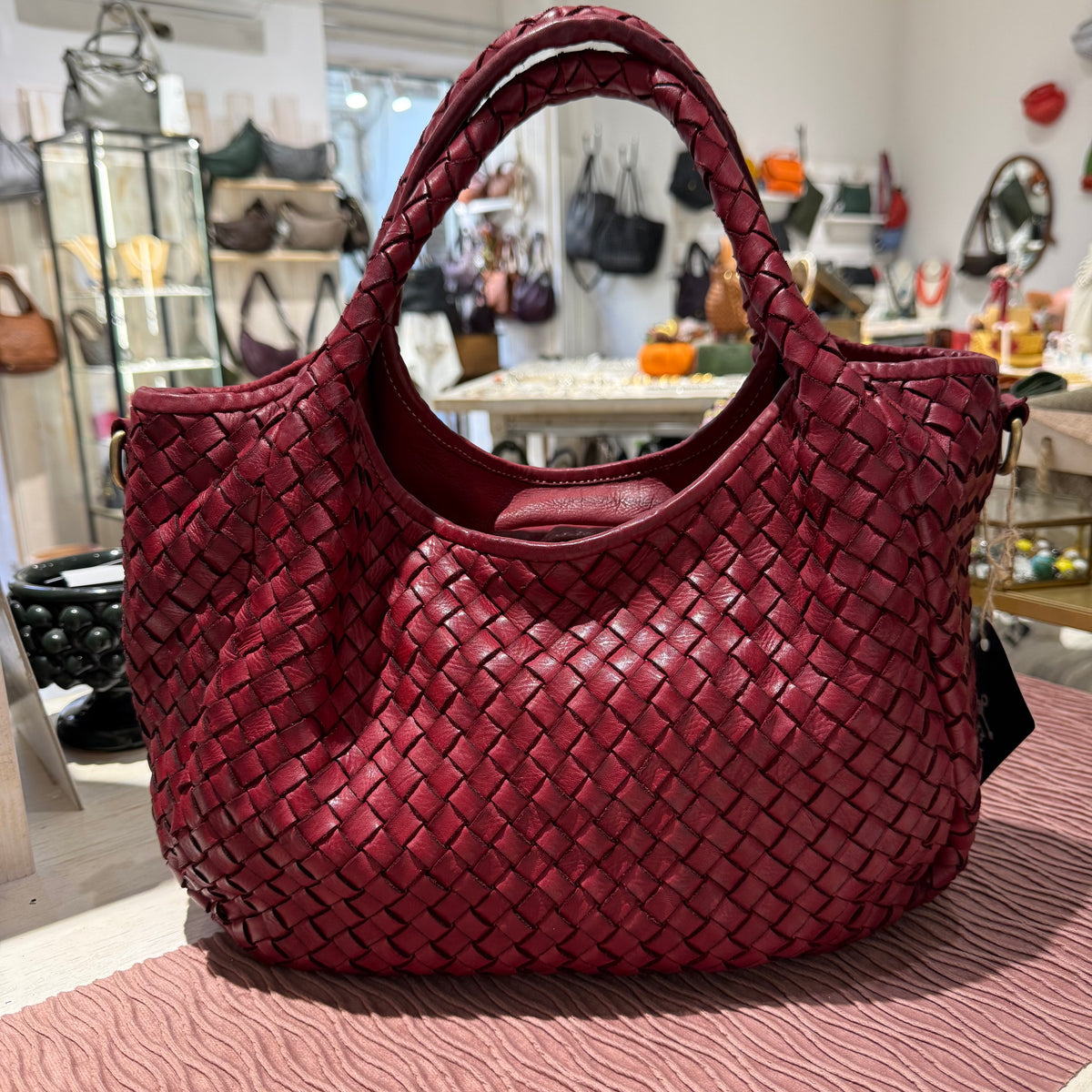 Borsa Intreccio Anita Vino