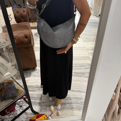 Borsa Marsupio Mezzaluna Grigia