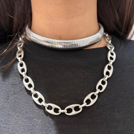 Collana Tubogas acciaio inossidabile