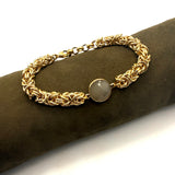 Bracciale Bizantina Dorata e pietra semipreziosa
