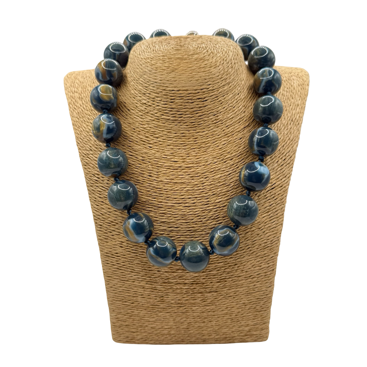 Collana sfere in Resina Multicolor Lunare Ottanio