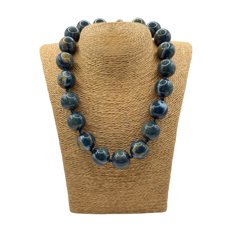 Collana sfere in Resina Multicolor Lunare Ottanio