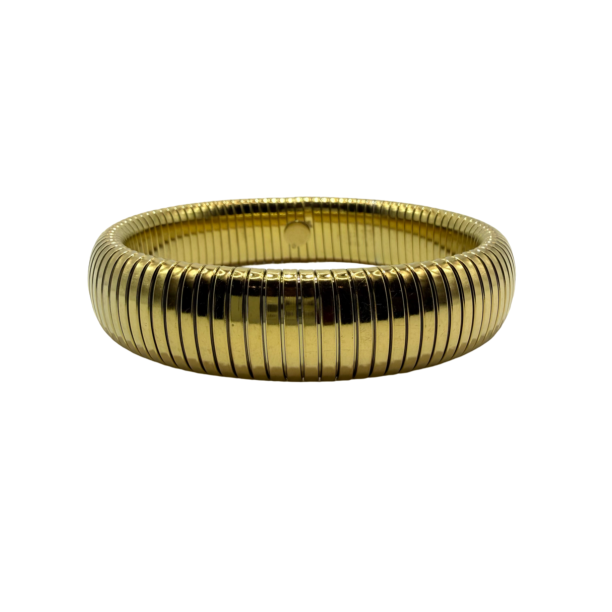 Bracciale Tubogas acciaio Dorato 1.6 cm