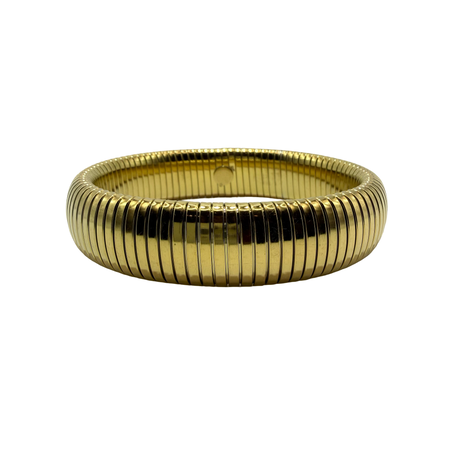 Bracciale Tubogas acciaio Dorato 1.6 cm