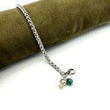 Bracciale Spiga Pumino Argento925 e Giada Verde