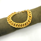 Bracciale Grumetta Spina di pesce Oro opaco