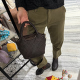 Borsa cestino Hermione small Testa di Moro