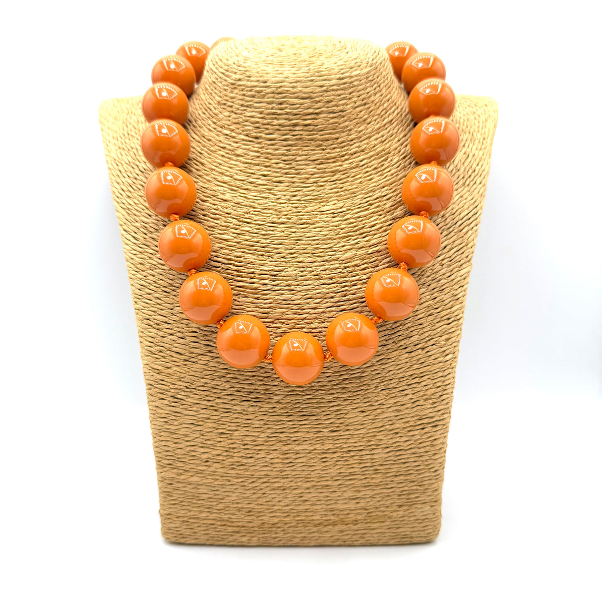 Collana sfere in Resina Arancio