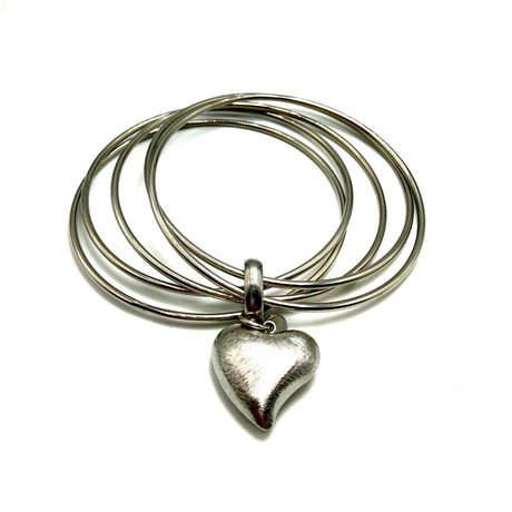 Bracciale 5 fili Cuore Acciaio inossidabile