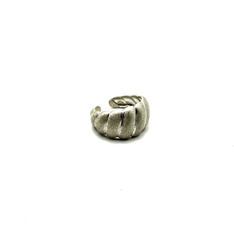 Anello Fascia satinata Croissant Argento925
