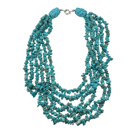 Collana Multifili Turchese