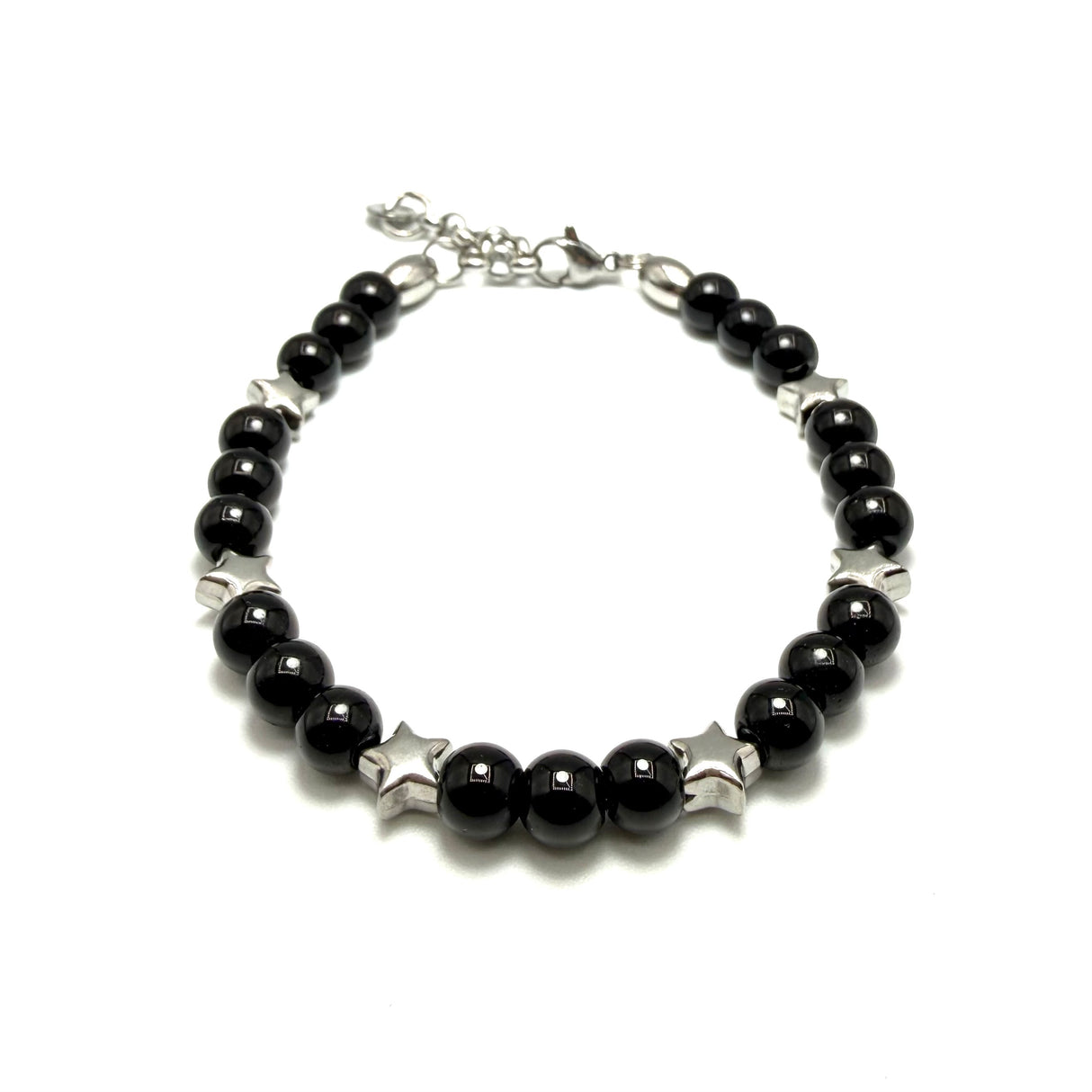 Bracciale pietre e pepite Stelle in Acciaio inossidabile