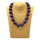 Collana sfere in Resina Viola