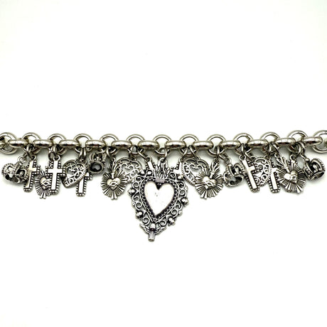 Collana Cuore Sacro, Croci e Corone