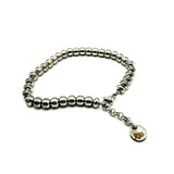 Bracciale pepite rigate acciaio