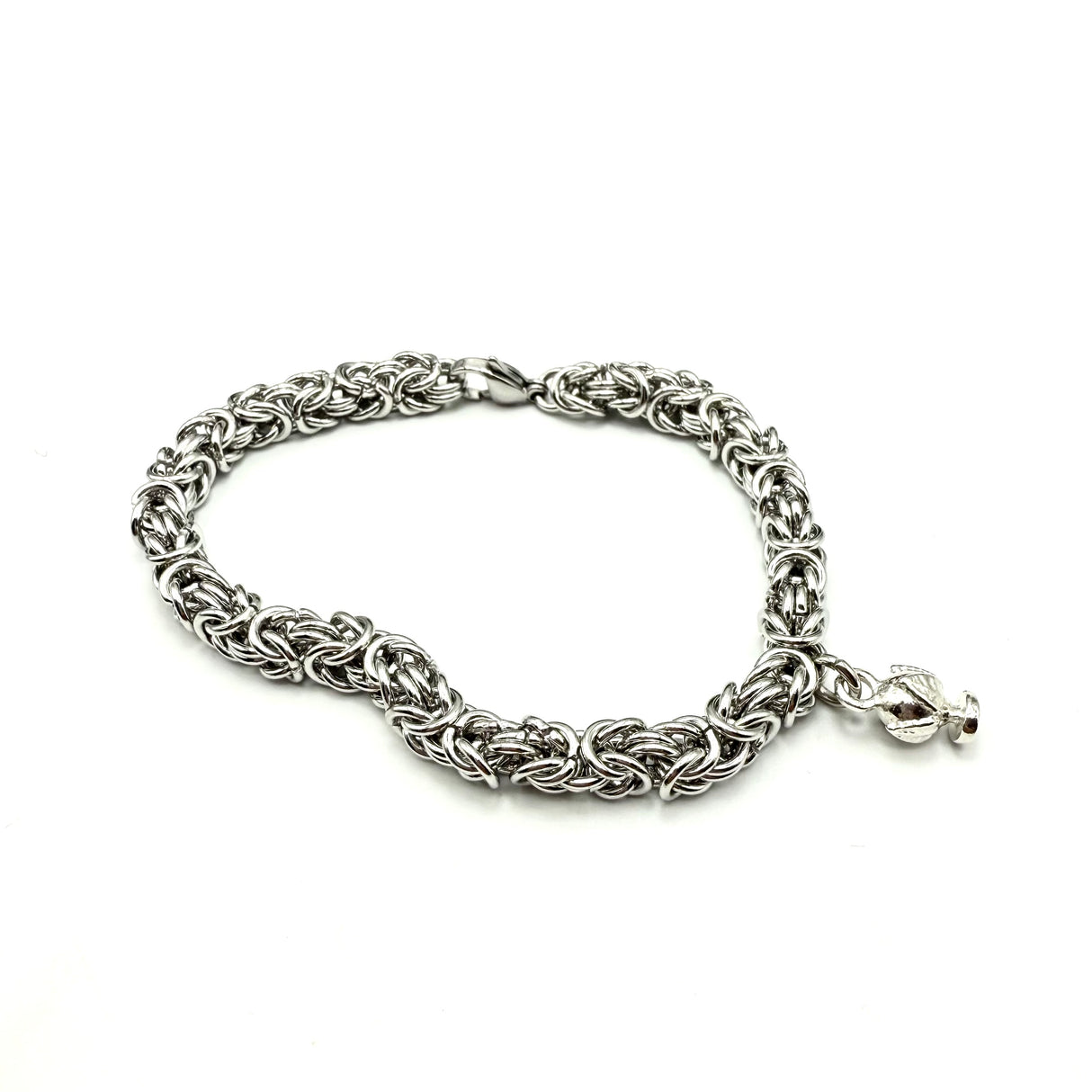 Bracciale Bizantina con Pumino Argento925